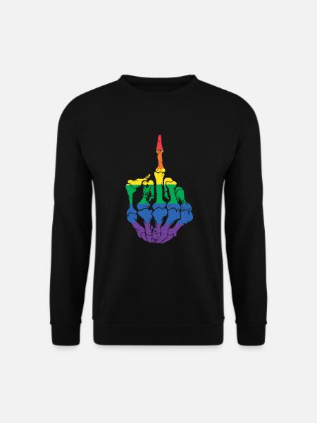 Dirty Finger LGBT Lesben Homosexuell Bisexuelle Transgender - Unisex Pullover - Schwarz