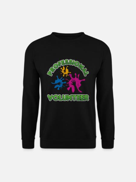 Bénévole professionnel Bénévolat Bénévoles - Sweat-shirt Unisexe - noir