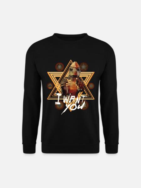 Reptilien Illuminati Aliens der neuen Weltordnung - Unisex Pullover - Schwarz