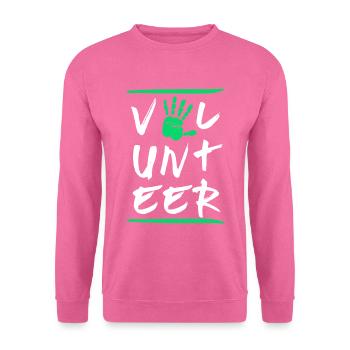 Bénévoles Bénévoles Bénévolat Sauvetage Charité - Sweat-shirt Unisexe - rose - Devant