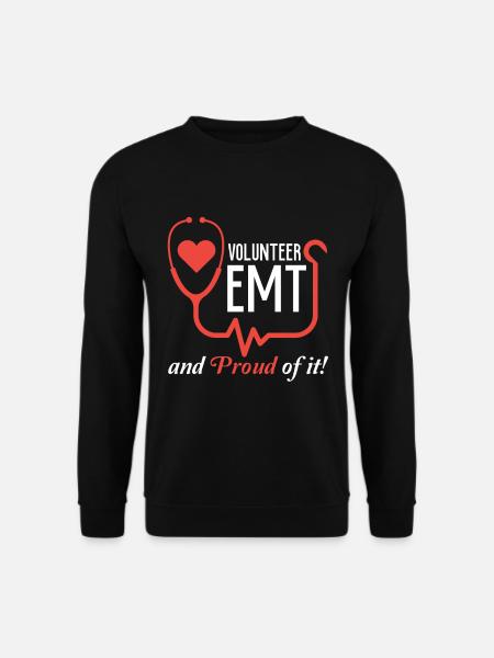 Freiwilliger Rettungsassistent für Rettungssanitäter bei EMT EMS - Unisex Pullover - Schwarz