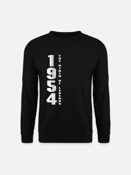 Die Geburt der Legenden 1954 66. Geburtstagsgeschenk - Unisex Pullover - Schwarz