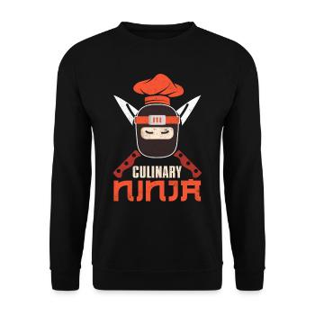 Cuisinier cuisinier cuisinier chef cuisinier - Sweat-shirt Unisexe - noir - Devant - Alina (178cm) & Michal (187cm)