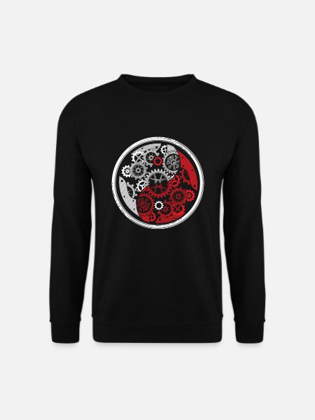 Yin Yang Harmony Mechanic Engineer Screwdriver - Unisex Sweatshirt - black