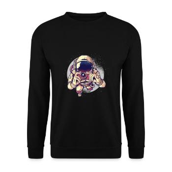 Photographe Photographie Astronaute Space Camera - Sweat-shirt Unisexe - noir - Devant - Alina (178cm) & Michal (187cm)
