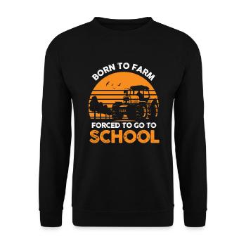 Agriculteur Plantes Agriculture Agriculture Agriculteur - Sweat-shirt Unisexe - noir - Devant - Alina (178cm) & Michal (187cm)