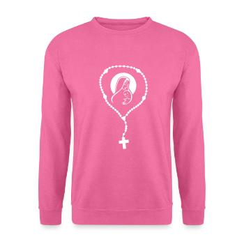 Maria Rosenkranz Jesus Christus Religion Glaubenskirche - Unisex Pullover - Pink - Vorne