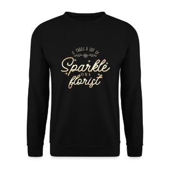 Pour être un fleuriste Bouquet de fleurs Jardinage de jardin - Sweat-shirt Unisexe - noir - Devant - Alina (178cm) & Michal (187cm)