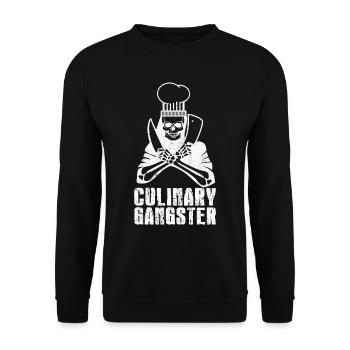 Cuisinier cuisinier cuisinier chef cuisinier - Sweat-shirt Unisexe - noir - Devant - Alina (178cm) & Michal (187cm)
