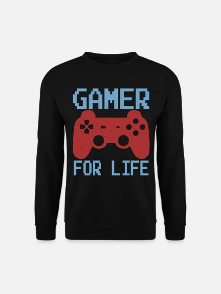 Gamer For Life - Unisex Sweatshirt - black