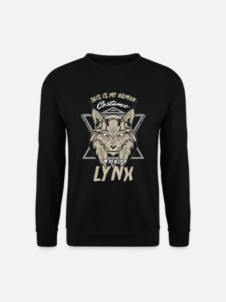 Lynx Lover Big Cat Animal Wildlife Geschenk Dies ist - Unisex Pullover - Schwarz