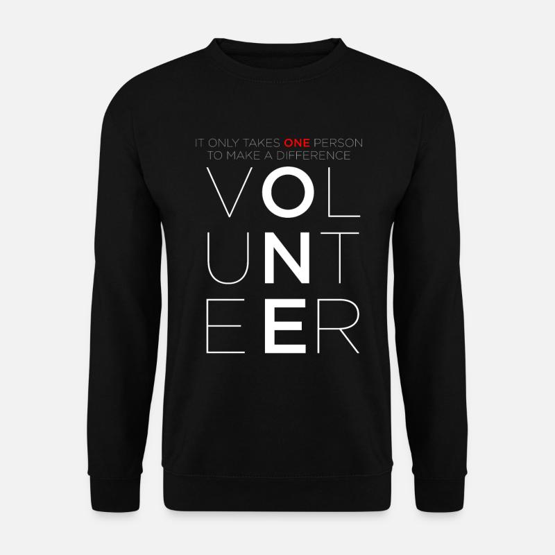 Le bénévolat fait une différence Le bénévolat - Sweat-shirt Unisexe - noir