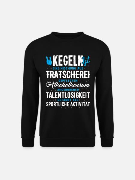 Kegeln - Der Beste Sport - Unisex Pullover - Schwarz
