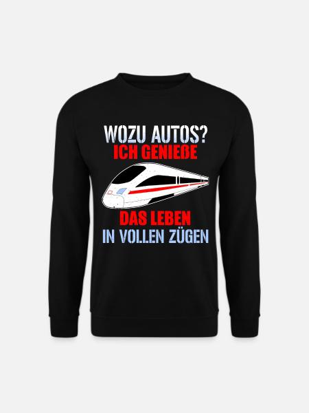 Ich Genieß Das Leben In Vollen Zügen - Unisex Pullover - Schwarz