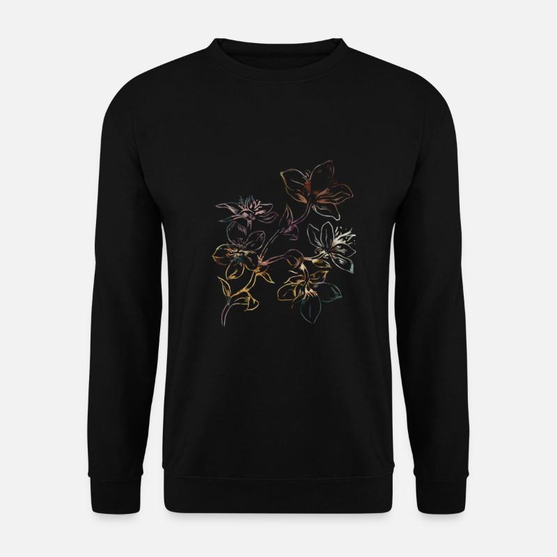wunderschöne Blumen - Unisex Pullover - Schwarz