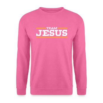 Team Jesus Christ Christianity Catholic Religion - Unisex Sweatshirt - pink - Front