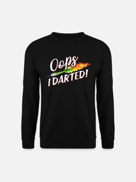 Darts Dart Dartboard Bullseye Dartpfeil Geschenk - Unisex Pullover - Schwarz