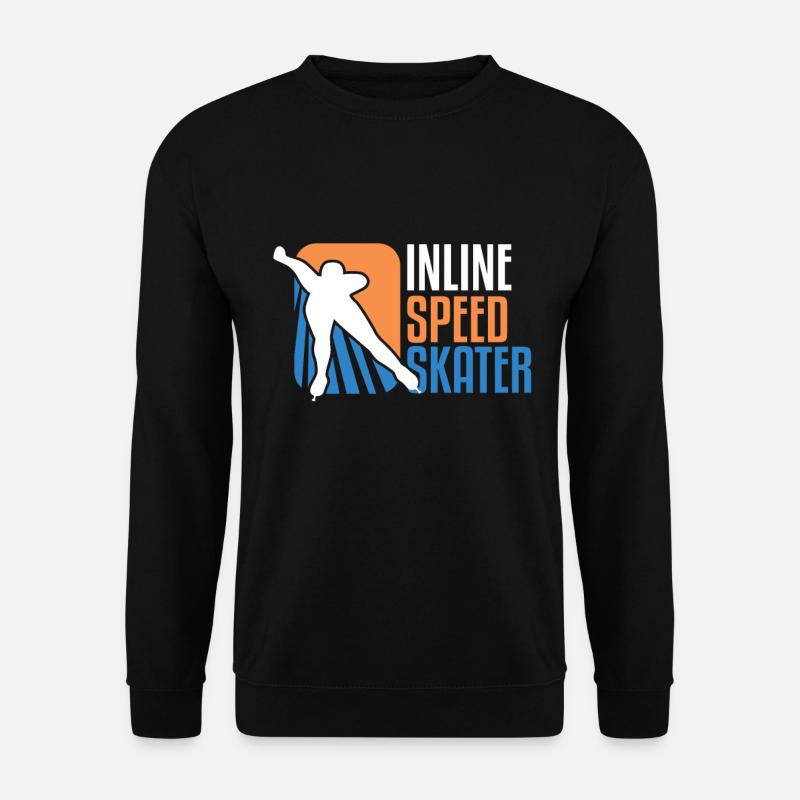 Inline Speed Skater Rollschuhe Rollschuhfahren - Unisex Pullover - Schwarz