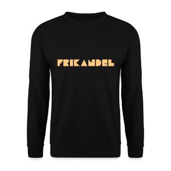 Frikandel is Flemish Dutch - Unisex Sweatshirt - black - Front - Alina (178cm) & Michal (187cm)