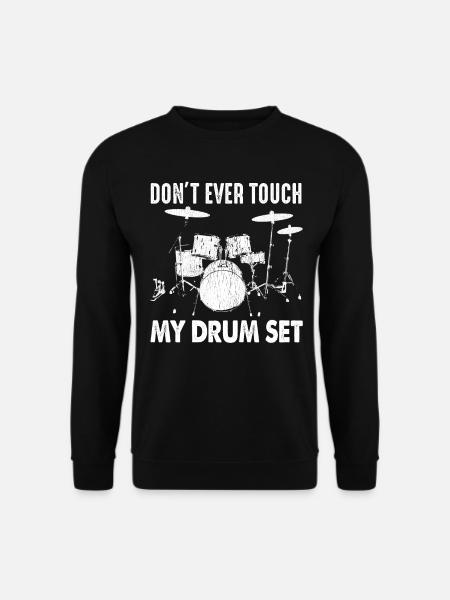 Schlagzeug Schlagzeuger Drummer Drum Geschenk - Unisex Pullover - Schwarz
