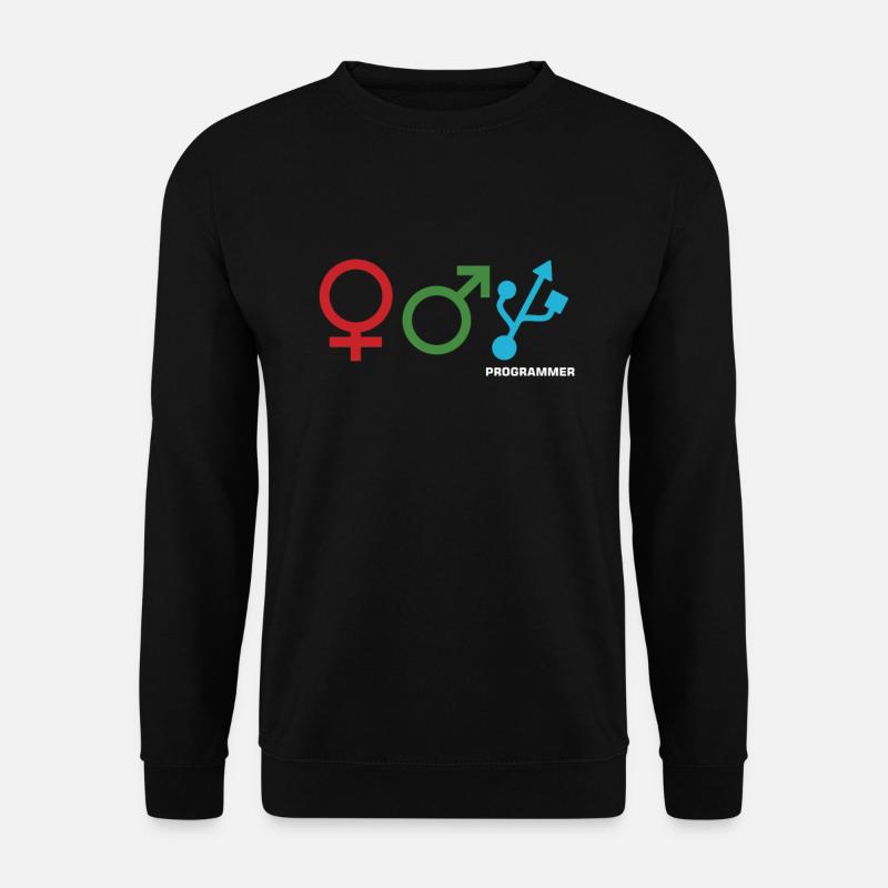 Programmieren von Entschlüsselungscodes Computertechniker - Unisex Pullover - Schwarz
