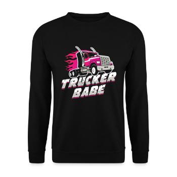 Cadeau de conducteur de camionneur - Sweat-shirt Unisexe - noir - Devant - Alina (178cm) & Michal (187cm)