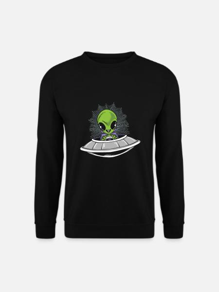 Alien Baby Flying Saucer UFO Believer Aliens Gift - Sweat-shirt Unisexe - noir