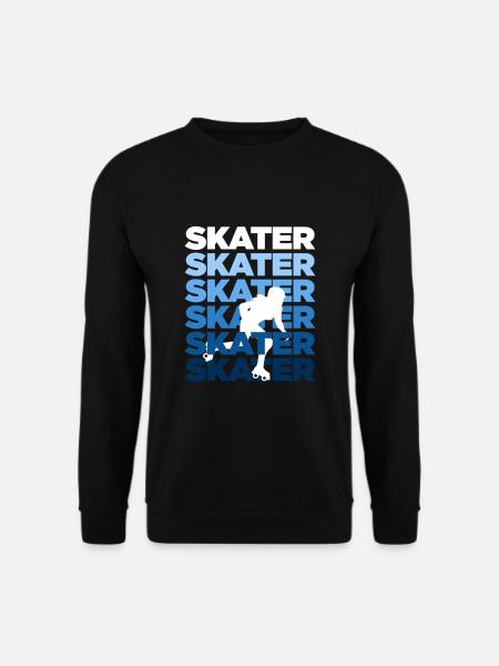 Skater Inline Skating Rollerblading Rollschuhe - Unisex Pullover - Schwarz