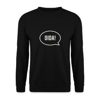 Oida - Österreich - Unisex Pullover - Schwarz - Vorne - Alina (178cm) & Michal (187cm)