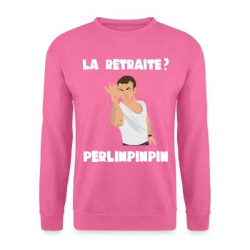 Réformes macron LREM retraités pauvreté misère rue - Sweat-shirt Unisexe - rose - Devant
