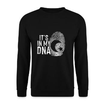 Islam In My DNA Muslim Allah Islamic Hajj Gift - Unisex Sweatshirt - black - Front - Alina (178cm) & Michal (187cm)