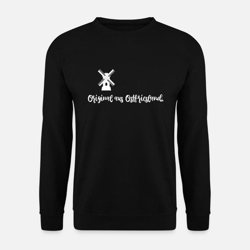 Original aus Ostfriesland Geschenkidee - Unisex Pullover - Schwarz