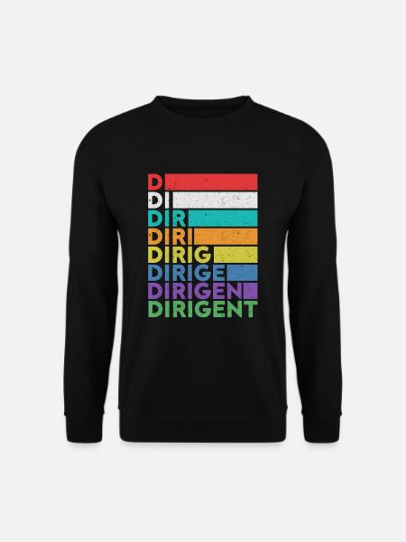 Cadeau de musique classique d'orchestre de chef d'orchestre - Sweat-shirt Unisexe - noir
