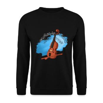 Cadeau d'instrument d'orchestre de musique de violoniste de violon - Sweat-shirt Unisexe - noir - Devant - Alina (178cm) & Michal (187cm)