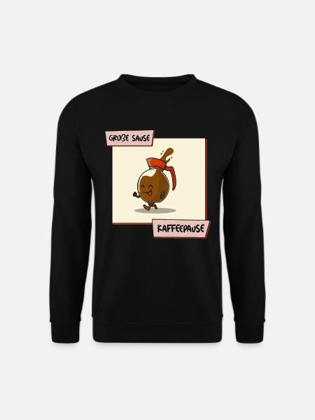 Große Sause Kaffeepause - Unisex Pullover - Schwarz