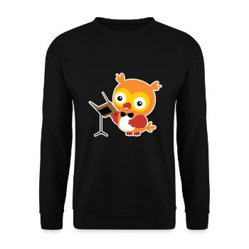 Animal Conductor Orchestra Instrument Musik Geschenk - Unisex Pullover - Schwarz - Vorne - Alina (178cm) & Michal (187cm)