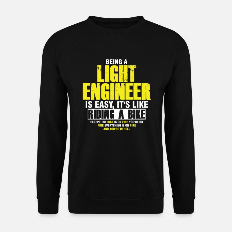 Lichtingenieur Beleuchtung Musik Live Band Rock Geschenk - Unisex Pullover - Schwarz