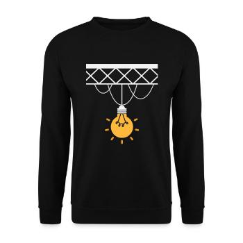 Stage Light Lighting Engineer Job Profession Gift - Unisex Sweatshirt - black - Front - Alina (178cm) & Michal (187cm)