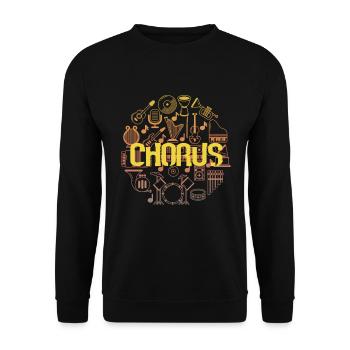 Chorus Orchestra Choir Singer Choral Music Gift - Unisex Sweatshirt - black - Front - Alina (178cm) & Michal (187cm)