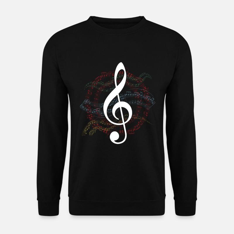 Musik Noten Clef Chor Chor Musik Chor Geschenk - Unisex Pullover - Schwarz