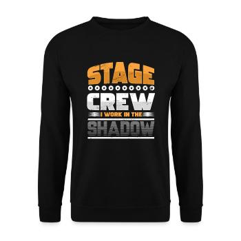 Stage Crew Light Engineer Backstage Konzert Geschenk - Unisex Pullover - Schwarz - Vorne - Alina (178cm) & Michal (187cm)