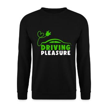 Conduite pleasure electric cars ECar Electricity - Sweat-shirt Unisexe - noir - Devant - Alina (178cm) & Michal (187cm)