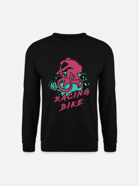 Racing Bike Bike Bike Biker Biker Fahrrad Fahrrad - Unisex Pullover - Schwarz