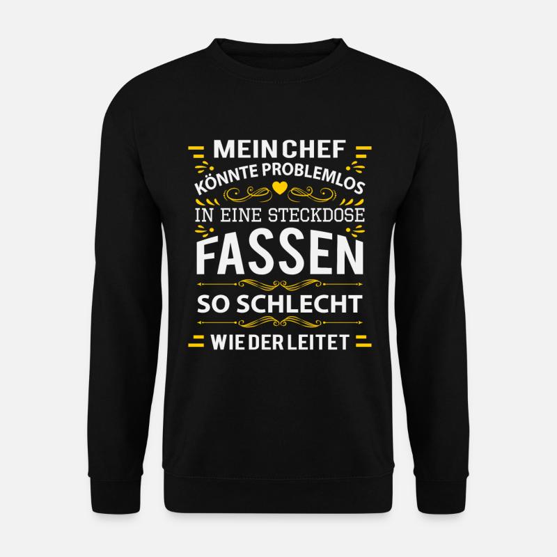 Elektriker Elektroniker Strom Elektrik Geschenk - Unisex Pullover - Schwarz