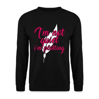 Auteur Livre Lire l’écrivain Leteratur Cadeau - Sweat-shirt Unisexe - noir - Devant - Alina (178cm) & Michal (187cm)