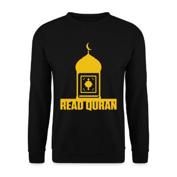 Lire Mosquée coranique Islam Musulman Allah Religion Cadeau - Sweat-shirt Unisexe - noir - Devant - Alina (178cm) & Michal (187cm)