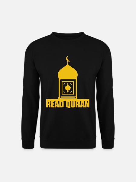 Read Quran Mosque Muslim Islam Allah Religion Gift - Unisex Sweatshirt - black