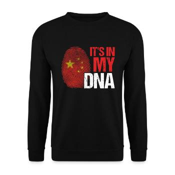 La Chine dans mon cadeau patriotique de pays de flagh d’ADN - Sweat-shirt Unisexe - noir - Devant - Alina (178cm) & Michal (187cm)