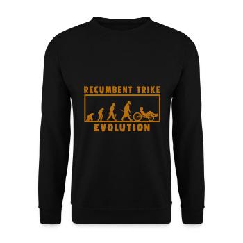 Recumbent Trike Evolution Bike Cycling Biking Gift - Unisex Sweatshirt - black - Front - Alina (178cm) & Michal (187cm)