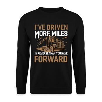 Trucker Truck Driver Truck Driver Brummi Gift - Unisex Sweatshirt - black - Front - Alina (178cm) & Michal (187cm)